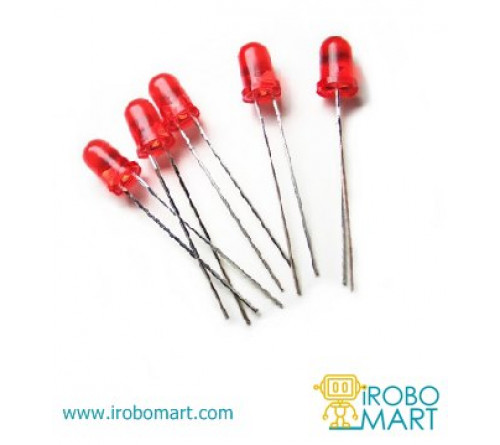 5mm LED red (Pack of 5)